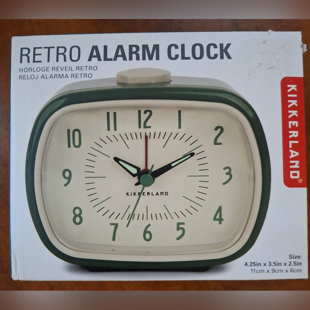 Vintage Kikkerland Alarm Clock 2 Colors Avail, Listing Price Is For ONE Clock